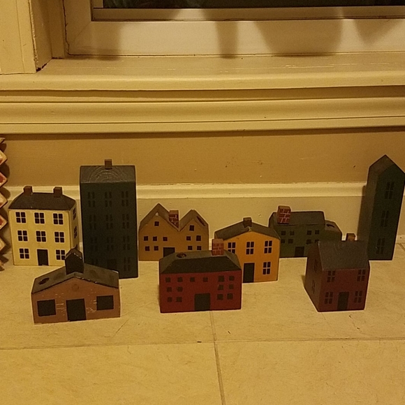 Wooden house town